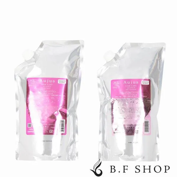 【セット品】ミルボン オージュア クエンチ シャンプー & ヘアトリートメント 1000ml 詰め替え用 レフィル milbon aujua LSC