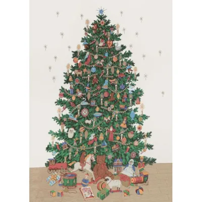 ポスター クリスマス イタリア I.F.I ポスター 50×70 ALBERO DI NATALE CR040 クリスマスツリー インテリア
