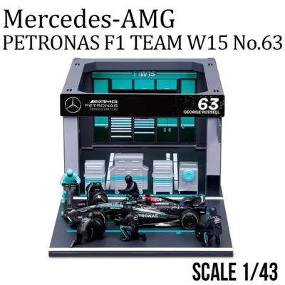 メルセデス AMG ミニカー 1/43 ジオラマ スポーツカー F1 W15 チーム ブラック 公式ライセンス 公式 商品 モデルカー 車好き ギフト 43分の1 ダイキャストモデル