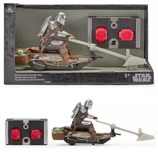 【STAR WARS スターウォーズ】 マンダロリアン&グローグー スピーダーバイク ラジコン リモートコントロール/RC/US ディズニー公式/The Mandalorian/キャラクタ