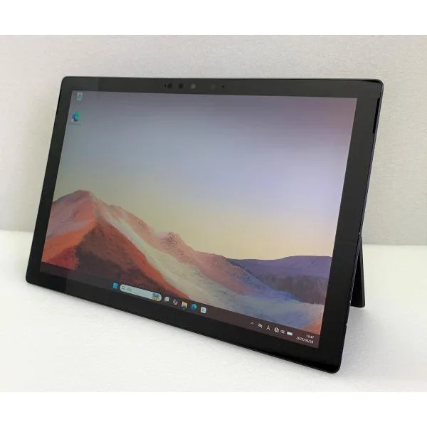 中古 Microsoft Surface Pro7 ブラック Corei5-1035G4/8GB-MEM/256GB-SSD/12.3インチ/Windows11/WPS-Office/液晶表示不良あり