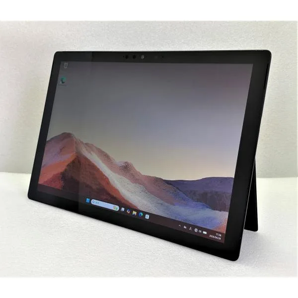 中古 Microsoft Surface Pro7 ブラック Corei7-1065G7/16GB-MEM/256GB-SSD/12.3インチ/Windows11/WPS-Office/液晶に難あり