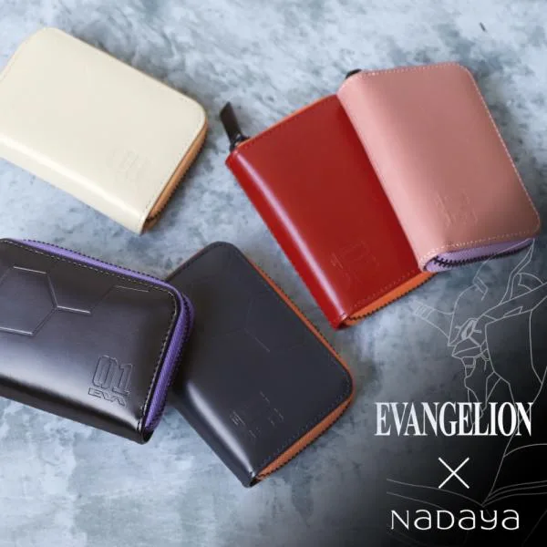 ミニ財布 コンパクト 本革 EVANGELION エヴァンゲリオン カード入れ コインケース 父の日
