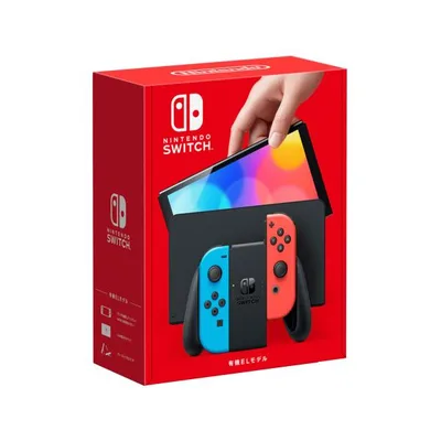 Nintendo Switch有機ELモデルJoy-Con(L)ネオンブルー/(R)ネオンレッド HEG-S-KABAA