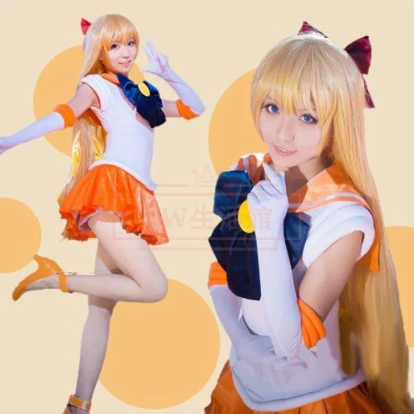 美少女戦士セーラームーン風 子供用大人用 愛野美奈子 セーラーコスプレ衣装 ウィッグcos靴道具コスチューム 仮装変装
