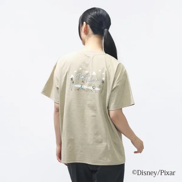 ディズニー レディース 半袖 Tシャツ UVカットドライグラフィックTシャツ バケーション TRDN-9C22006TS スポーツウェア Disney
