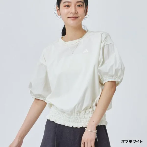 アディダス レディース PRISM COLLECTION パフスリーブ半袖Tシャツ OGP65 KM2405 KM2406 スポーツウェア アルペン・スポーツデポ限定 adidas
