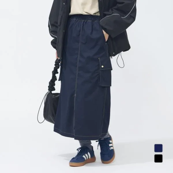 アディダス レディース スカート デニムライク ストレッチ ウーブン ルーズフィット カーゴスカート LON34 KE7557 KE7558アルペン・スポーツデポ限定 adidas
