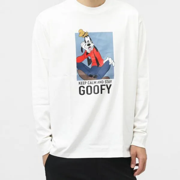 ディズニー メンズ 長袖 Tシャツ ロングTシャツ グーフィー TRDN-9C11535TL スポーツウェア Disney