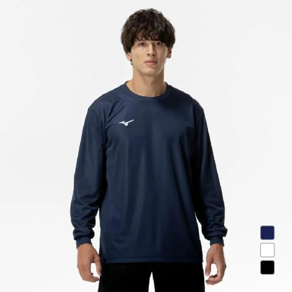 ミズノ メンズ 長袖 機能 Tシャツ ナビドライTシャツ 長袖・丸首・メンズ 32MAC195 スポーツウェア MIZUNO