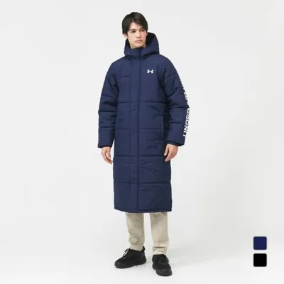 アンダーアーマー メンズ ベンチコート UAロゴ ロングコート 1388242 アウター スポーツウェア UNDER ARMOUR