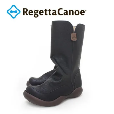 PT10倍開催中12日23時59分まで リゲッタカヌー RegettaCanoe CJOS-6423 ロングブーツ サイドジッパー付き カジュアル