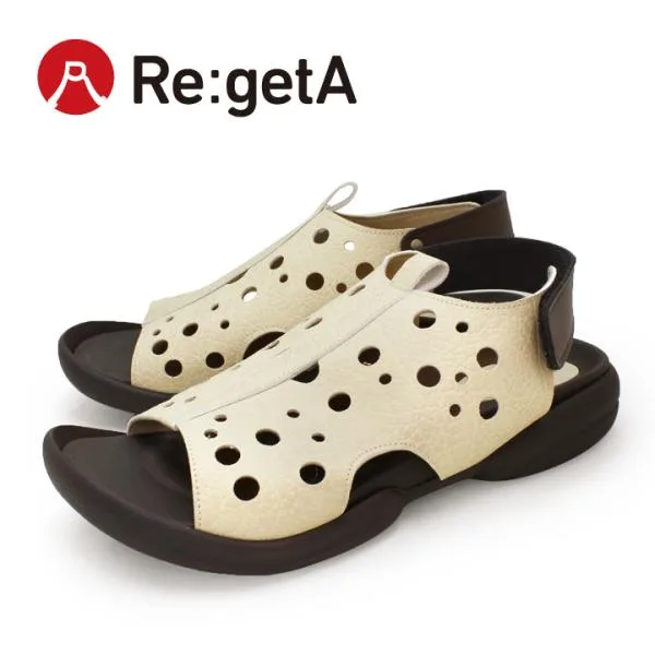 リゲッタ Re:getA R-286 パンチング サンダル 痛くなりにくい