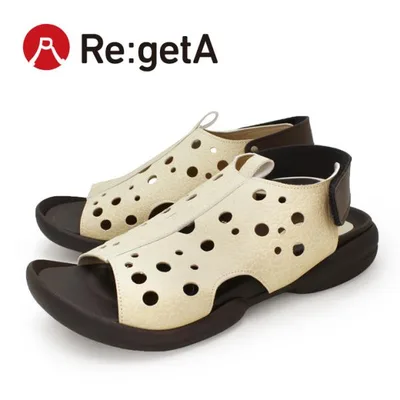 リゲッタ Re:getA R-286 パンチング サンダル 痛くなりにくい