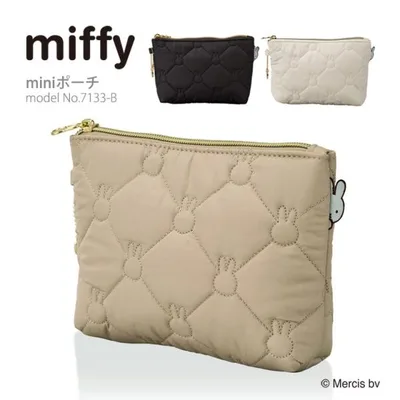 【最大15%OFFクーポン10/29まで】ミッフィー miffy キルティングポーチ Mサイズ コスメポーチ レディース 秋冬 ギフト シフレ siffler 7133-M