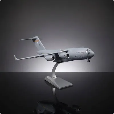 航空模型 ジェット飛行機 合金複製 輸送機 展示用乗り物 模型コレクション 精緻ディテール エンジン構成 着陸システム 空間装飾棚 書斎オフィスに適用 27x26x8cm