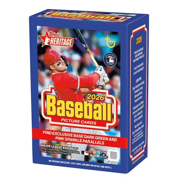 海外取寄 2026 TOPPS HERITAGE MLB ベースボールカード 未開封ボックス(8枚×8パック)トップス BASEBALL FACTORY SEALED VALUE BOX
