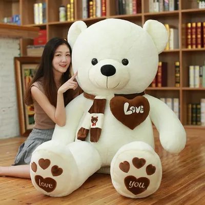 ぬいぐるみ 特大 巨大ぬいぐるみ クマ 抱き枕 マフラー付き 大きいくまのぬいぐるみ クマのぬいぐるみ テディベア teddy bear プレゼント 高さ140cm