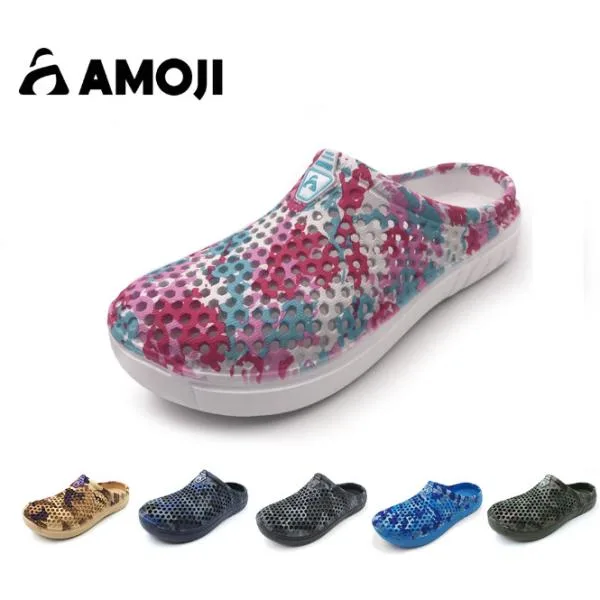 「サイズ交換無料」AMOJI アモジ サンダル メンズ レディース クロッグサンダル 迷彩 サボサンダル カモフラージュ 室内履き 外出履き 通気 スリッパ