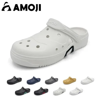 「サイズ交換無料」AMOJI アモジ サンダル メンズ レディース 2WAY クロッグサンダル オフィス サボサンダル 外出履き 軽量 履きやすい シンプル