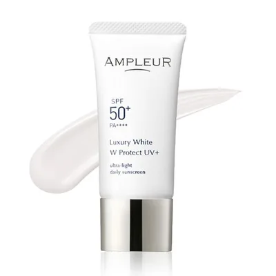 アンプルール 日焼け止め UV美容液 ラグジュアリーホワイト WプロテクトUVプラス SPF50+ PA++++ ドクターズコスメ/プレゼント/スクワラン/セラミド/コラーゲン