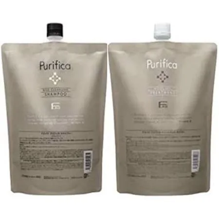 Fiore F Aid Purifica Shampoo 800ml & Treatment Moist 800g Refill Set