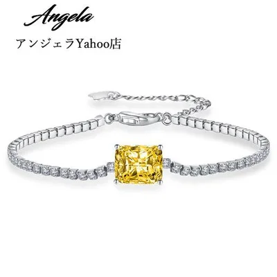 ブレスレット CZダイヤモンド レディースブレス シルバー925 長方形 キュービックジルコニア 送料無料 アレルギー