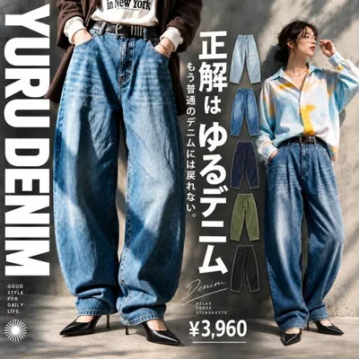 カーブパンツ デニムパンツ パンツ レディース ボトムス ・再入荷 メール便不可