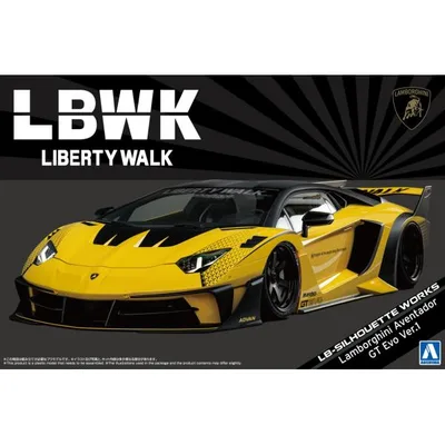 アオシマ 1/24 リバティーウォーク No.25 LBシルエットワークス アヴェンタドール GT Evo Ver.1 プラモデル
