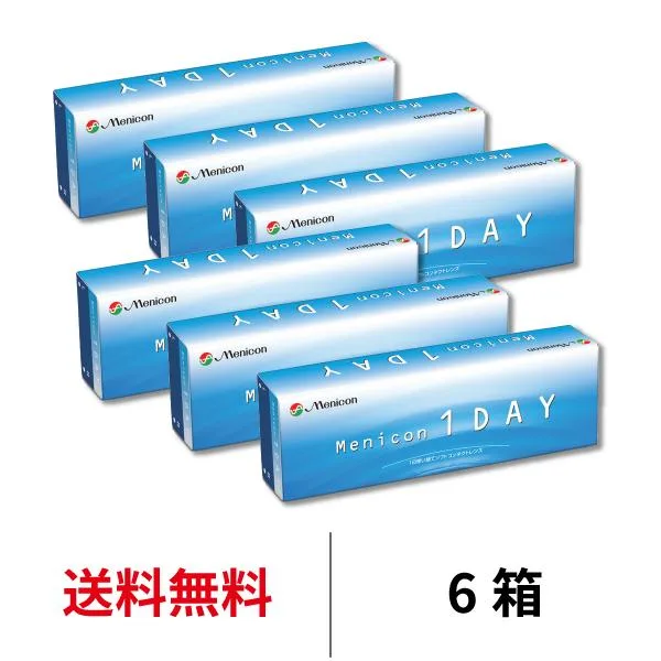 コンタクトレンズ 1day メニコンワンデー 30枚 6箱 ワンデー クリアコンタクト 送料無料 1日使い捨て メニコン