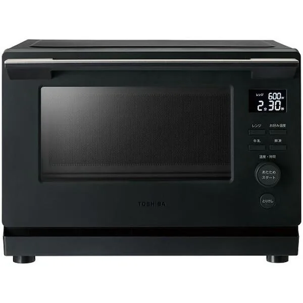 電子レンジ 単機能 フラット フラットテーブル 23L 温めのみ 東芝 ER-S10A (K) ブラック 単機能電子レンジ お手入れ簡単 TOSHIBA 新生活 一人暮らし