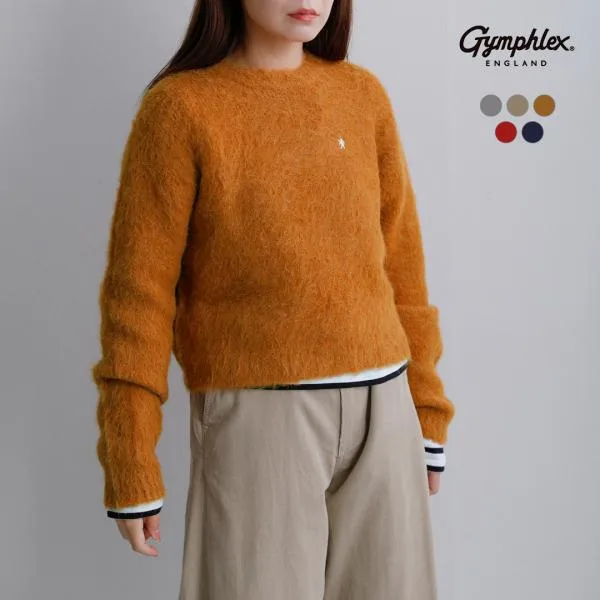 ジムフレックス Gymphlex アルパカ シャギーニット クルーネック プルオーバー gy-d0096sgk-26aw レディース 秋冬海外出荷不可 2026aw新作【クーポン対象】