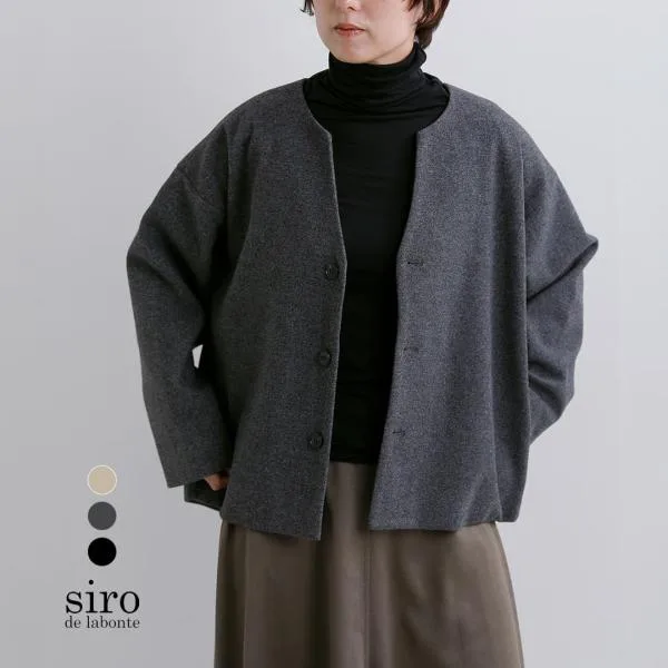 シロ デ ラボンテ siro de labonte ライトメルトン バックタック ジャケット r643324 レディース 秋冬 2026aw新作