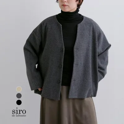 シロ デ ラボンテ siro de labonte ライトメルトン バックタック ジャケット r643324 レディース 秋冬 2026aw新作