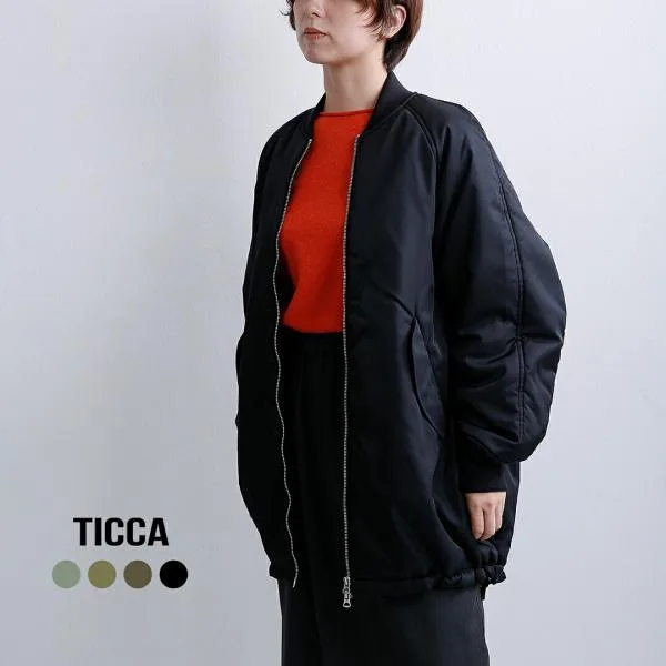 ティッカ TICCA ミドル MA-1 ジャケット tbfa-012 レディース 秋冬 2026aw新作