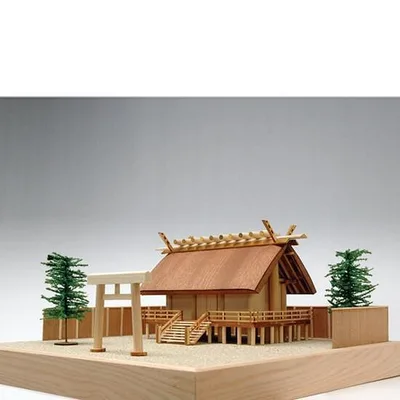 ウッディジョー木製建築模型1/150神明造り神社