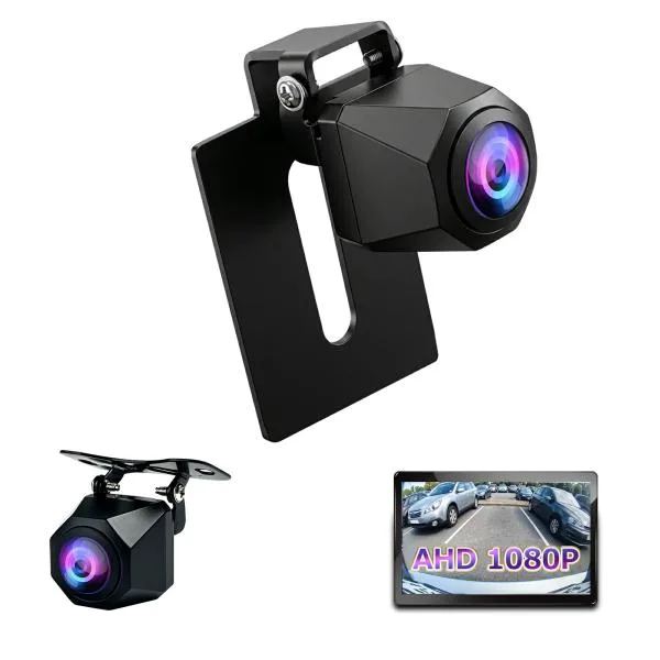 バックカメラ AHD 1080P 200万画素 リアカメラ CMOSセンサー 高画質 ナンバープレート 水平170度 垂直115度 広角 RCA 後付 IP68防水 3Dナイトビジョン AHD-X1