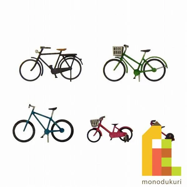 (ネコポス配送可)さんけい みにちゅあーとキット 1/150 ジオラマオプションキット (自転車A) MP04-70