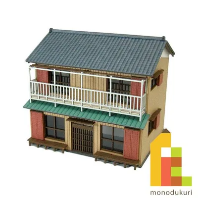 (ネコポス配送可)さんけい みにちゅあーとキット 1/150 なつかしのジオラマシリーズ (民家D) MP03-103(ペーパークラフト 模型 セット)