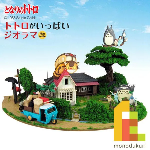 さんけい みにちゅあーとキット nonscale スタジオジブリ作品シリーズ となりのトトロ (トトロがいっぱいジオラマ) MK07-35
