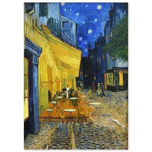 ゴッホ 夜のカフェテラス ゴッホの絵 グッズ 絵画 ポスター おしゃれ インテリアA2 壁紙 アート パネル 名画