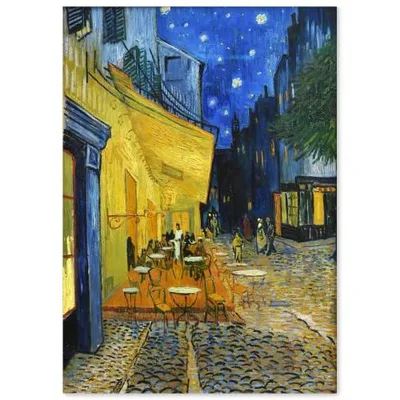 ゴッホ 夜のカフェテラス ゴッホの絵 グッズ 絵画 ポスター おしゃれ インテリアA2 壁紙 アート パネル 名画