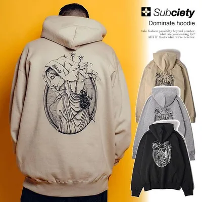 SALE セール サブサエティ パーカー SUBCIETY Dominate hoodie subciety メンズ プルオーバー スウェット ヘビーウェイト 裏起毛