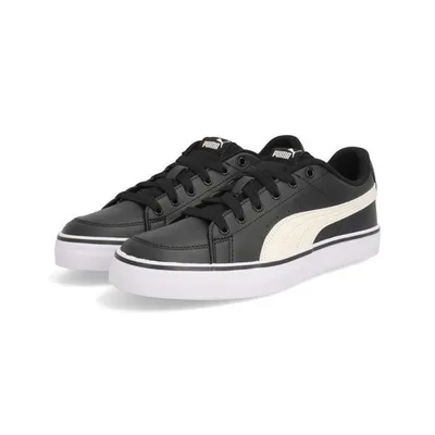 PUMA プーマ V COURT VULC レディーススニーカー Vコートバルク 389907 02 プーマブラック/ウィスパーホワイト