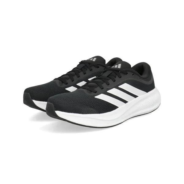 adidas アディダス RESPONSE RUNNER 2 軽量 メンズスニーカー ランニングシューズ レスポンスランナー2 KJ1736 コアブラック/フットウェアホワイト/シルバー
