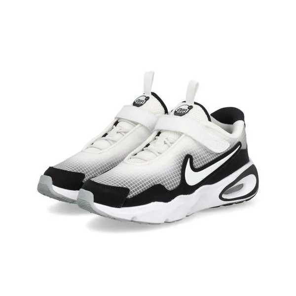 NIKE ナイキ AIR MAX NOVA PS 軽量 キッズスニーカー 子供靴 ストラップシューズ エアマックスノヴァPS FN4459-103 ホワイト/ブラック/ウルフグレー