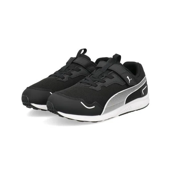 PUMA プーマ SPEED MONSTER V4 軽量 キッズスニーカー 運動会 スピードモデル スピードモンスターV4 378908 16 プーマブラック/プーマホワイト