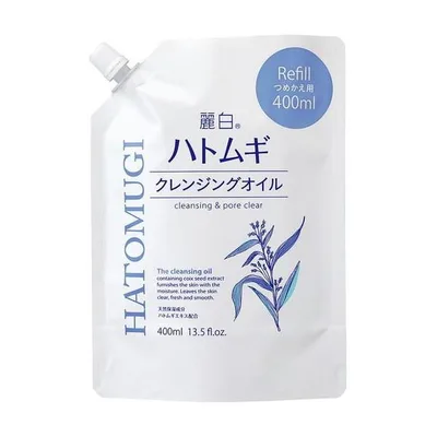 熊野油脂 麗白 ハトムギ クレンジングオイル 詰替 400mL メイク落とし