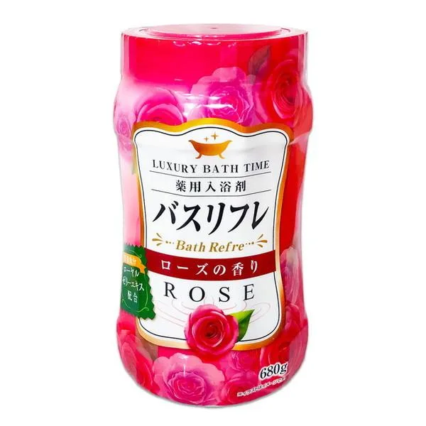 ライオンケミカル バスリフレ 薬用 入浴剤 ローズの香り 680g