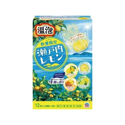 アース製薬 温泡 瀬戸内レモン 4種アソート 12錠入 入浴剤 医薬部外品